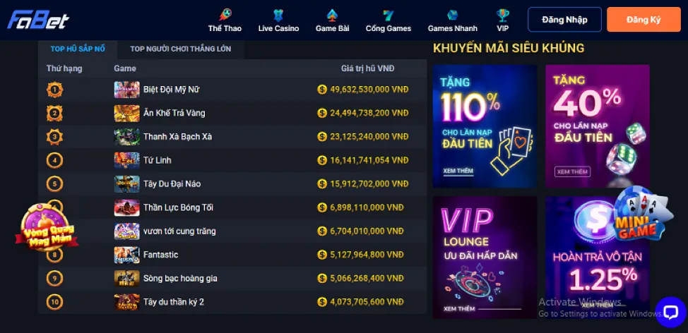 Người chơi vui vẻ trải nghiệm các trò chơi GGWIN